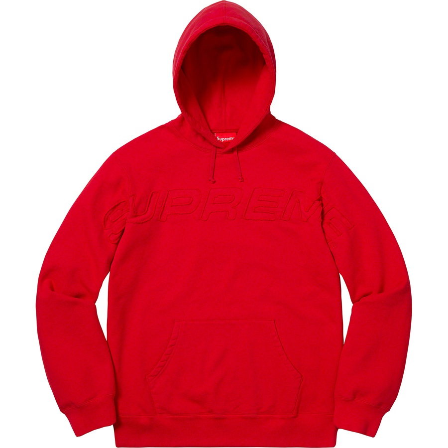 Details on Set In Logo Hooded Sweatshirt Red from spring summer
                                                    2019 (Price is $158)
