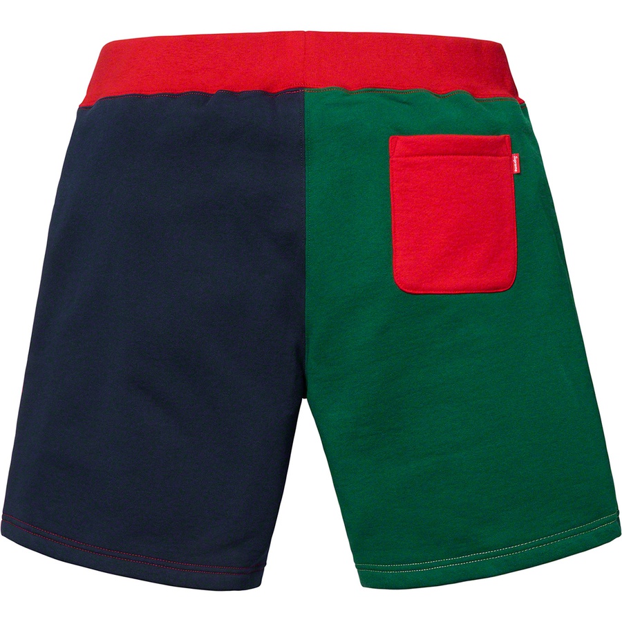 Details on S Logo Colorblocked Sweatshort Red from spring summer
                                                    2019 (Price is $128)