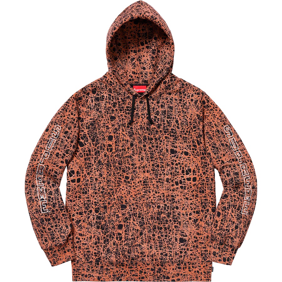 Details on Marble Hooded Sweatshirt Orange from spring summer
                                                    2019 (Price is $148)