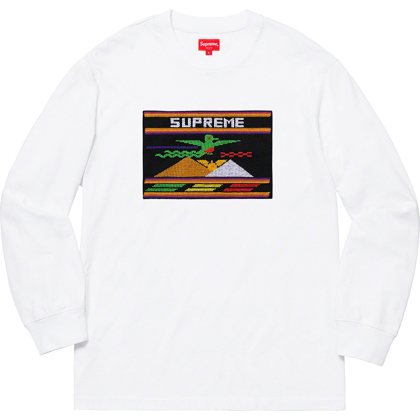 Needlepoint Patch L S Top - spring summer 2019 - Supreme