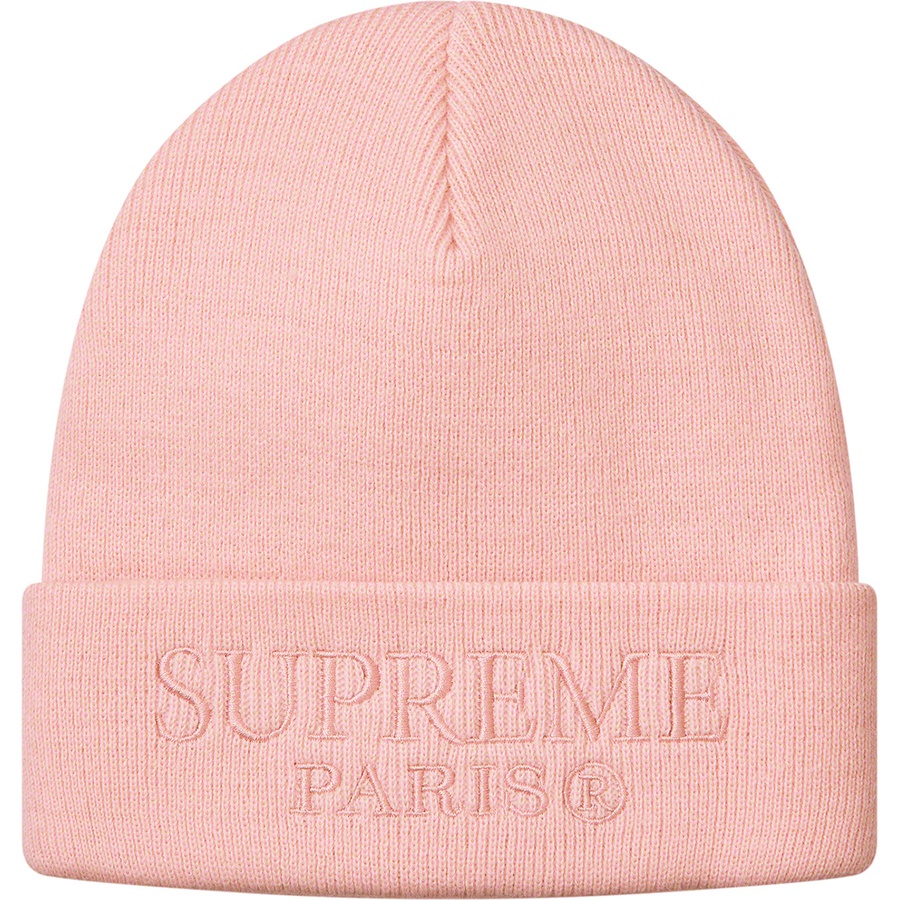 Supreme Tonal Logo Beanie (SS19) - Light Pink - $32