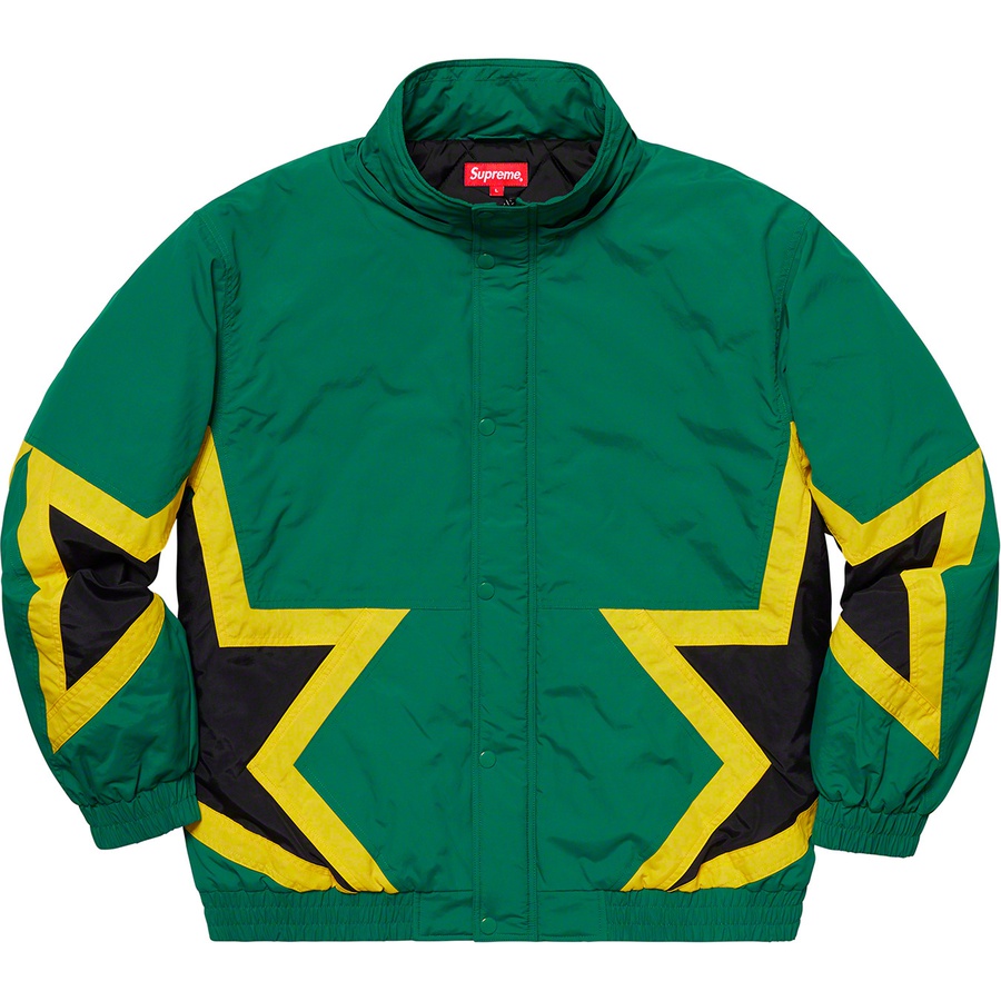 Details on Stars Puffy Jacket Dark Green from spring summer 2019 (Price is $198)