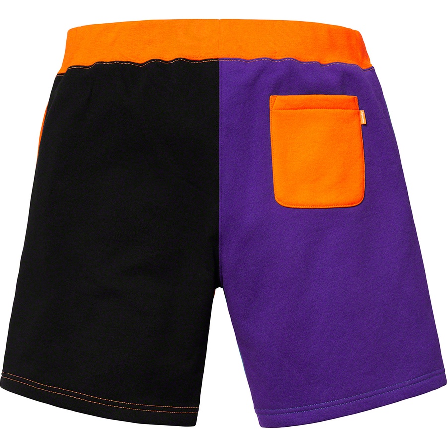 Details on S Logo Colorblocked Sweatshort Orange from spring summer
                                                    2019 (Price is $128)