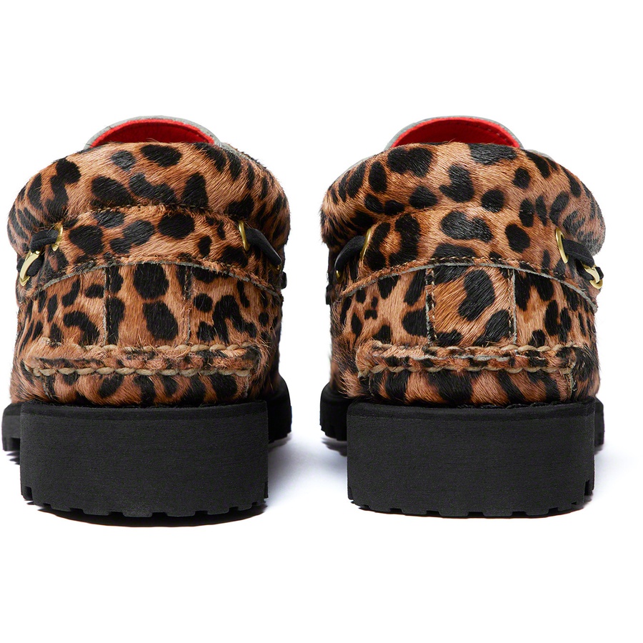 Details on Supreme Timberland 3-Eye Classic Lug Shoe Leopard from spring summer
                                                    2019 (Price is $188)