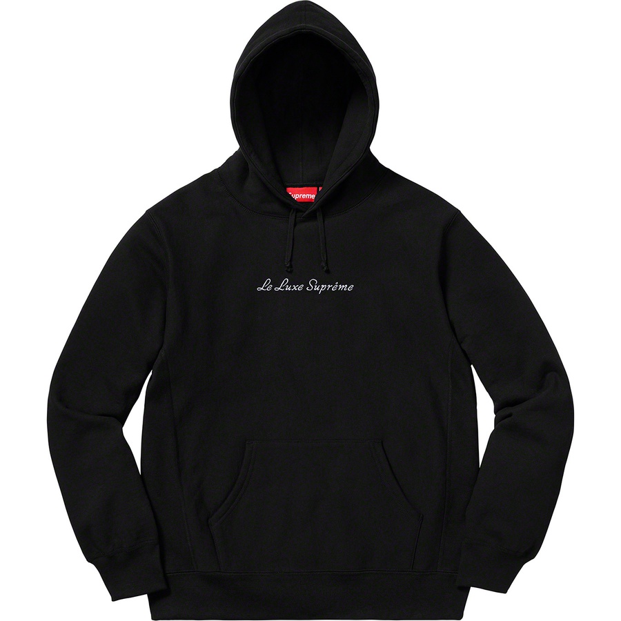 Details on Le Luxe Hooded Sweatshirt Black from spring summer
                                                    2019 (Price is $148)
