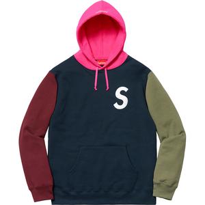 S Logo Colorblocked Hooded Sweatshirt - Supreme