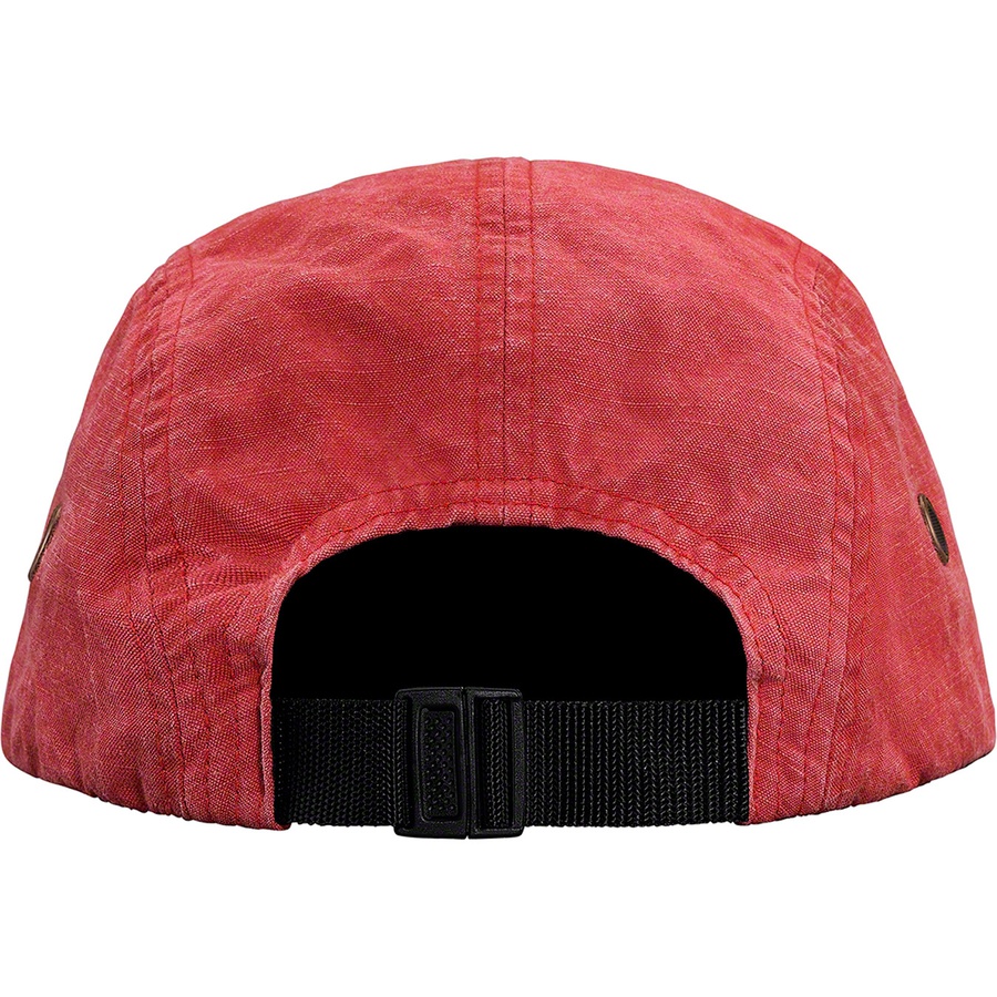 Details on Washed Linen Camp Cap Red from spring summer
                                                    2019 (Price is $48)