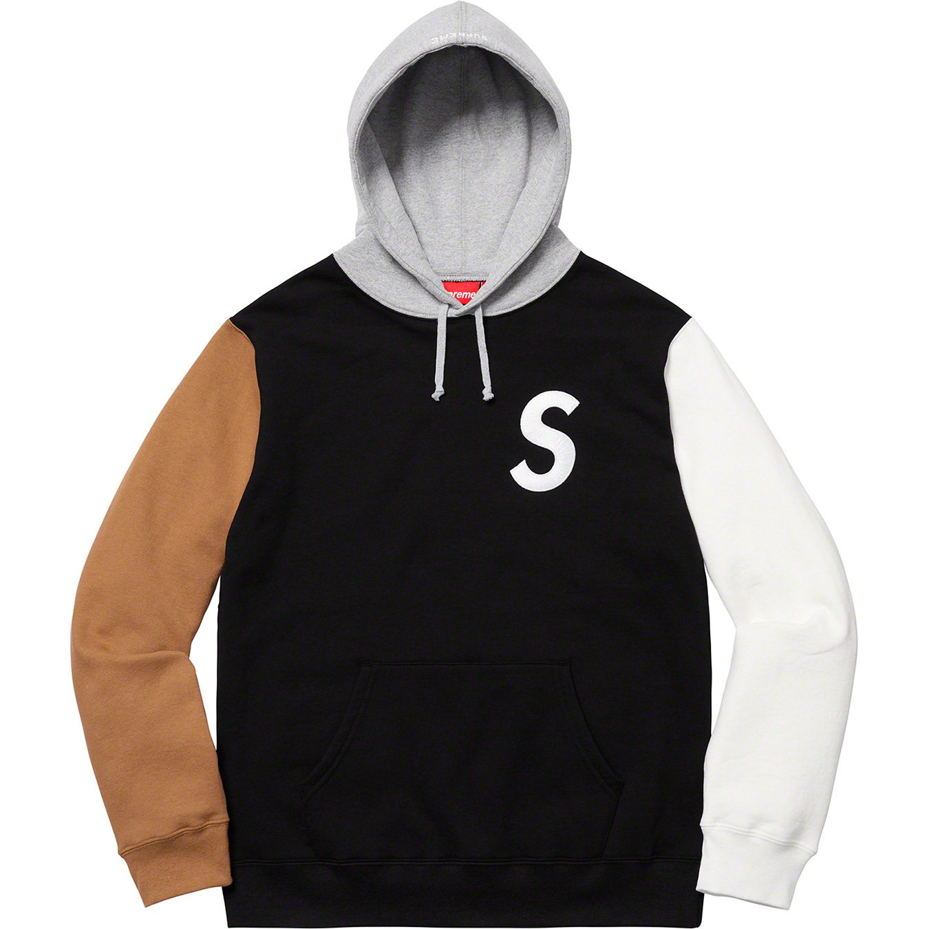 S Logo Colorblocked Hooded Sweatshirt - spring summer 2019 - Supreme