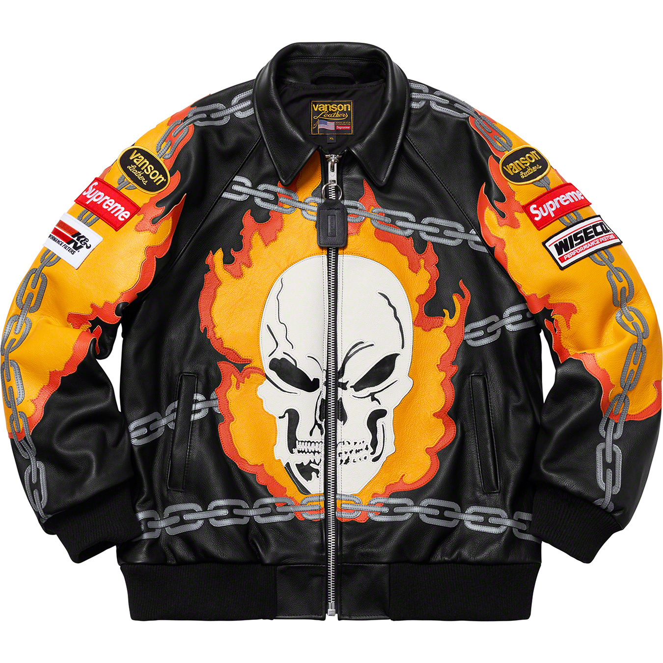 Details Supreme Supreme®/Vanson Leathers® Ghost Rider© Jacket - Supreme ...