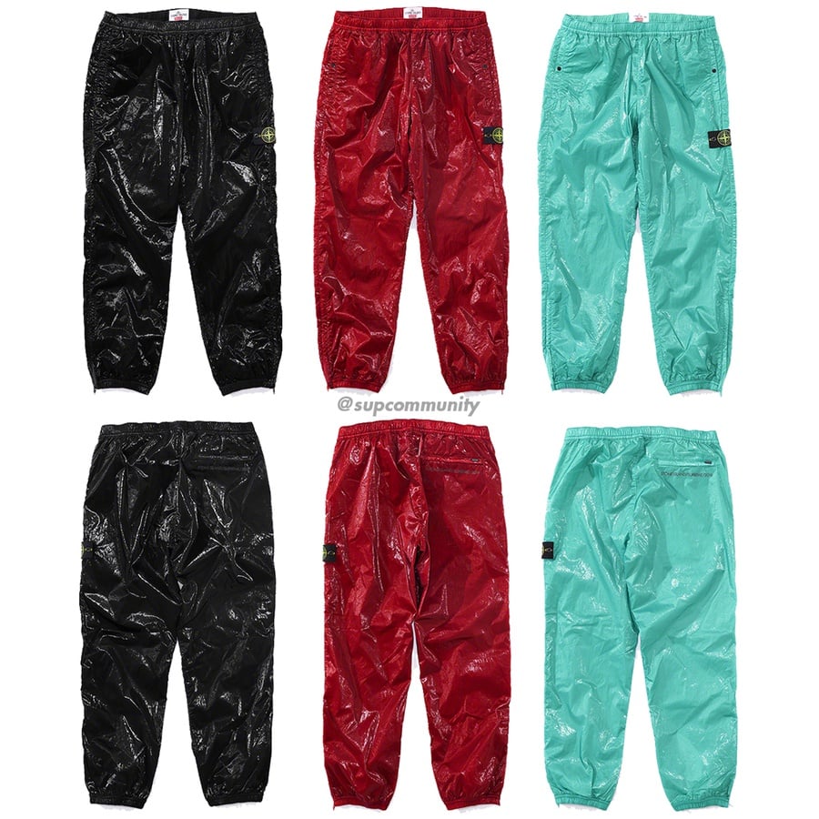 Supreme Supreme Stone Island New Silk Light Pant releasing on Week 3 for spring summer 2019