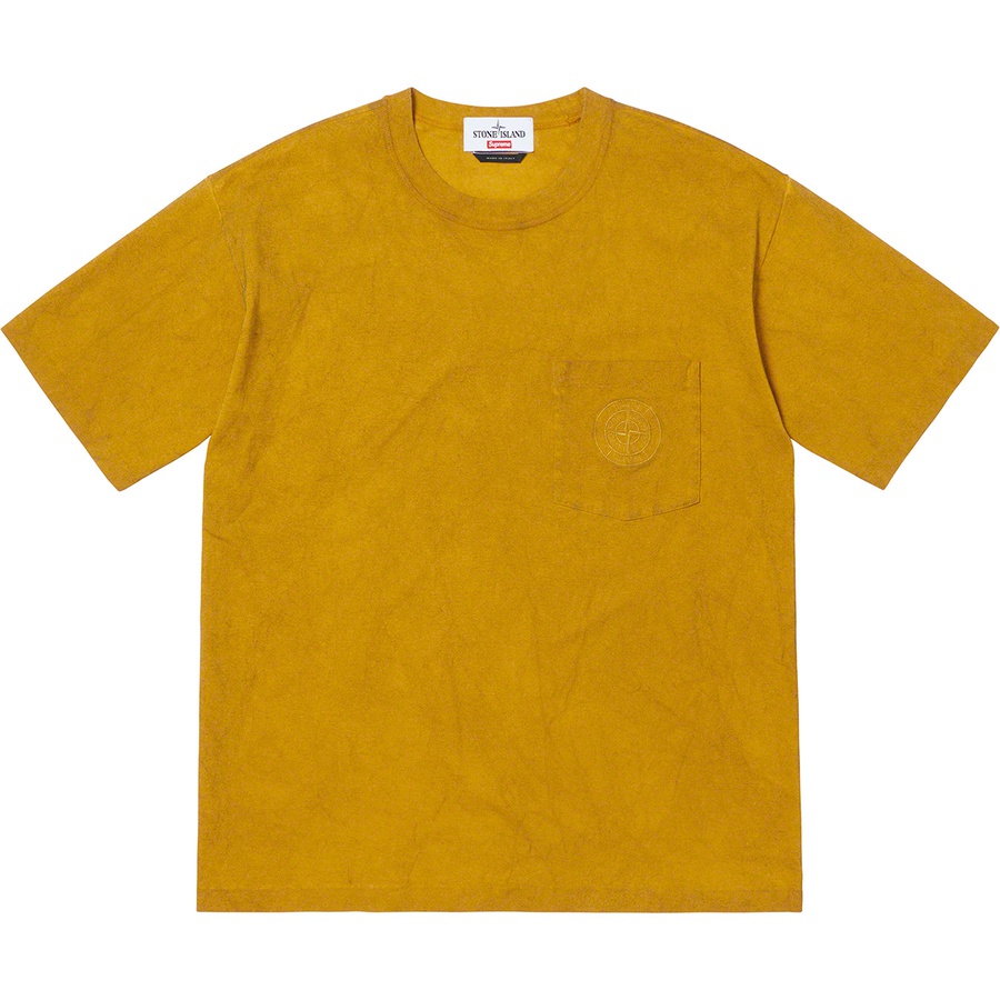 Supreme Supreme Stone Island Pocket Tee (SS19) - Olive - $128