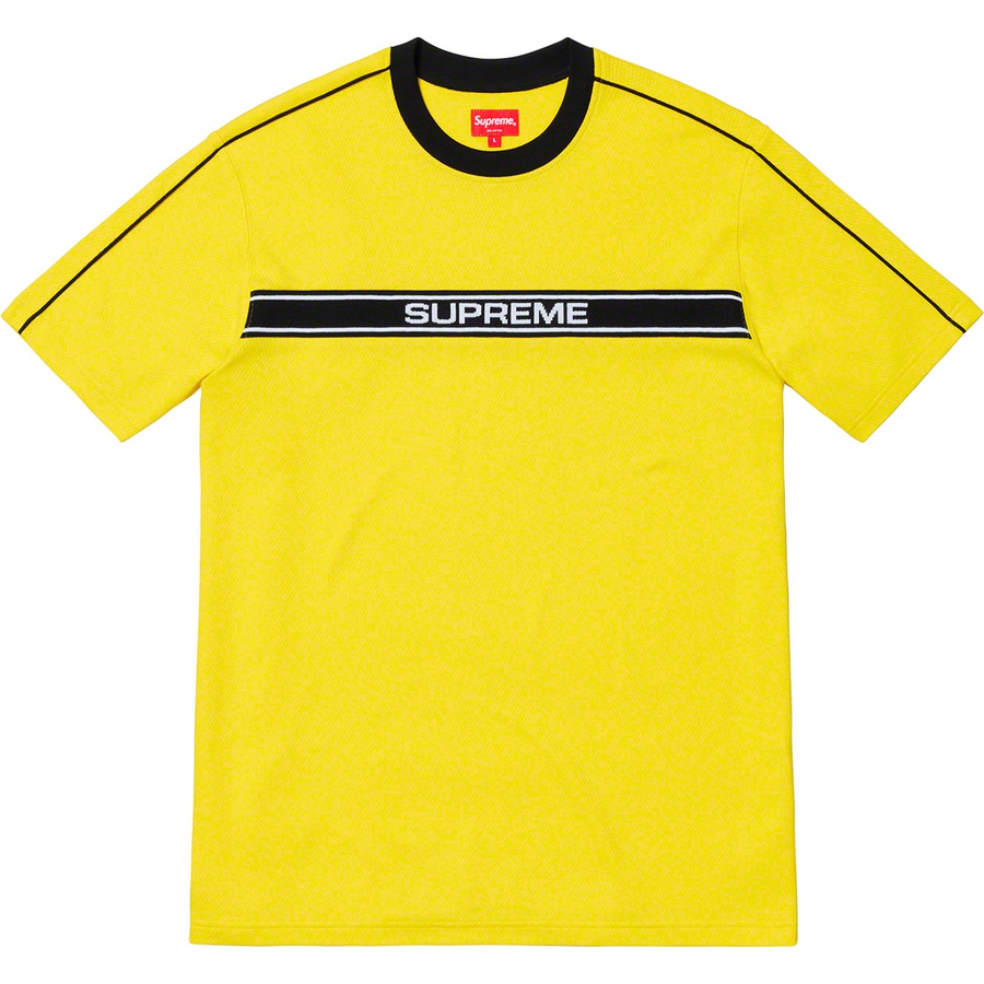 Details on Chest Stripe Logo S S Top Yellow from spring summer
                                                    2019 (Price is $88)