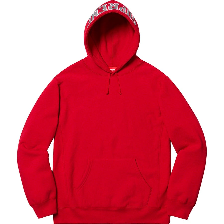 Details on Sequin Arc Hooded Sweatshirt Red from spring summer
                                                    2019 (Price is $158)