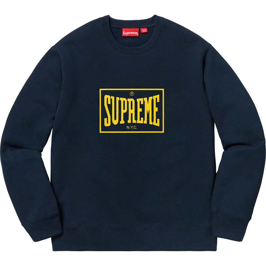 Details on Warm Up Crewneck Navy from spring summer
                                                    2019 (Price is $138)