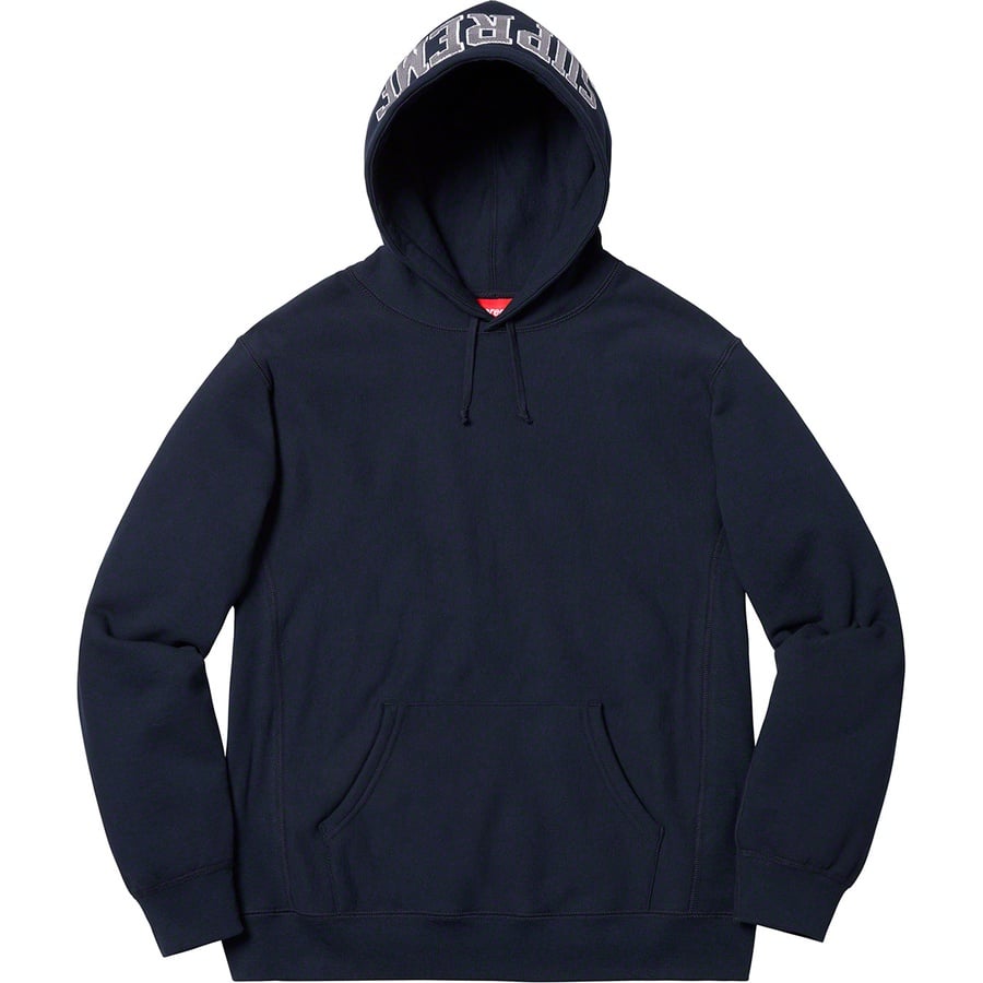 Details on Sequin Arc Hooded Sweatshirt Navy from spring summer
                                                    2019 (Price is $158)