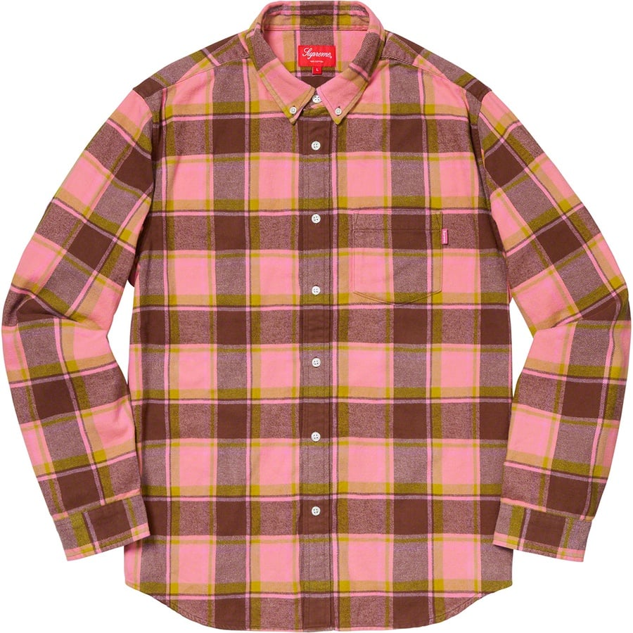 Details on Plaid Flannel Shirt Dusty Pink from spring summer
                                                    2019 (Price is $118)