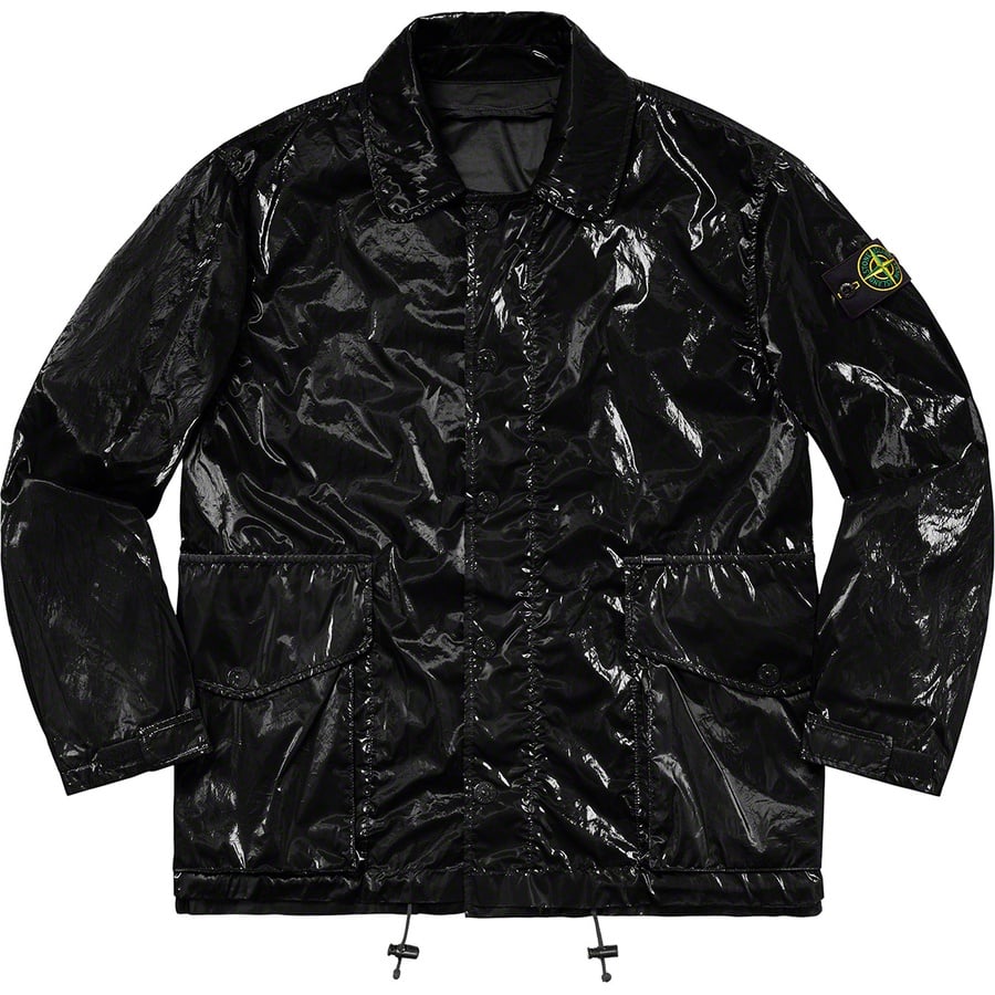 Details on Supreme Stone Island New Silk Light Jacket Black from spring summer
                                                    2019 (Price is $998)