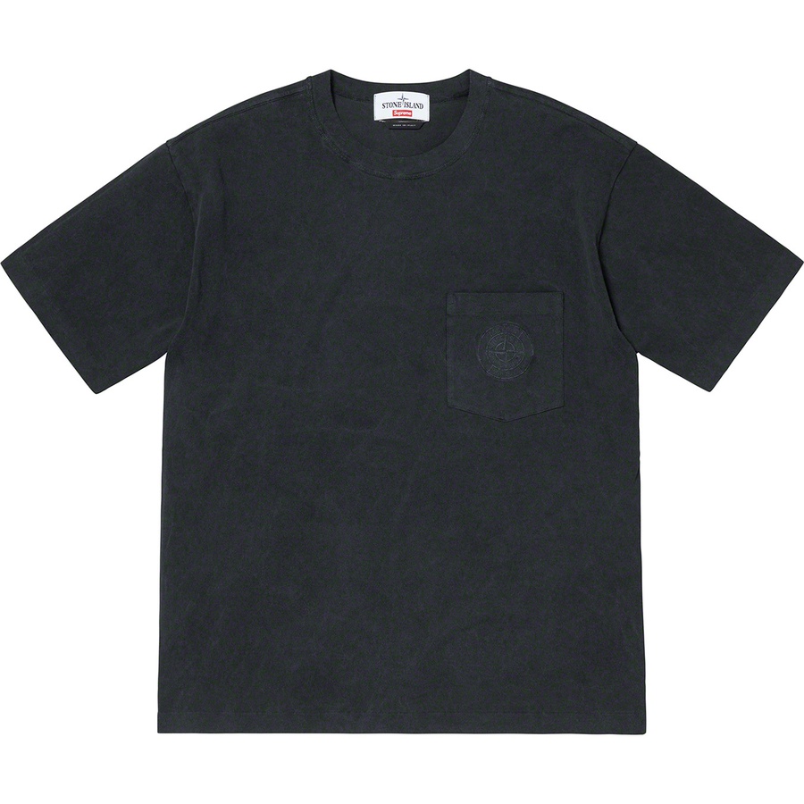 Supreme Supreme Stone Island Pocket Tee (SS19) - Black - $128