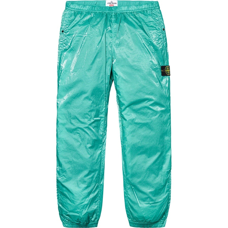 Details on Supreme Stone Island New Silk Light Pant Light Blue from spring summer
                                                    2019 (Price is $318)