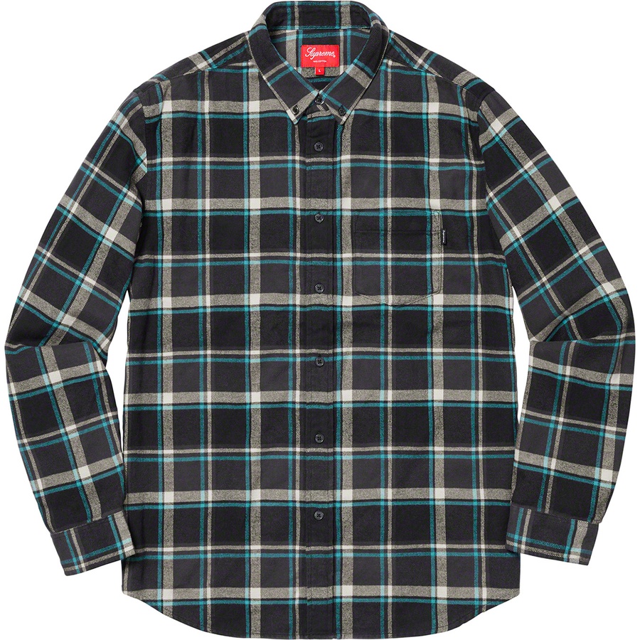 Details on Plaid Flannel Shirt Black from spring summer
                                                    2019 (Price is $118)