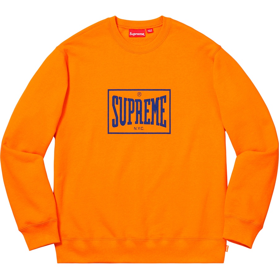 Details on Warm Up Crewneck Orange from spring summer
                                                    2019 (Price is $138)