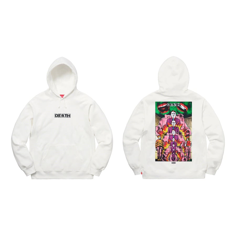 Supreme Gilbert & George Supreme DEATH Hooded Sweatshirt released during spring summer 19 season