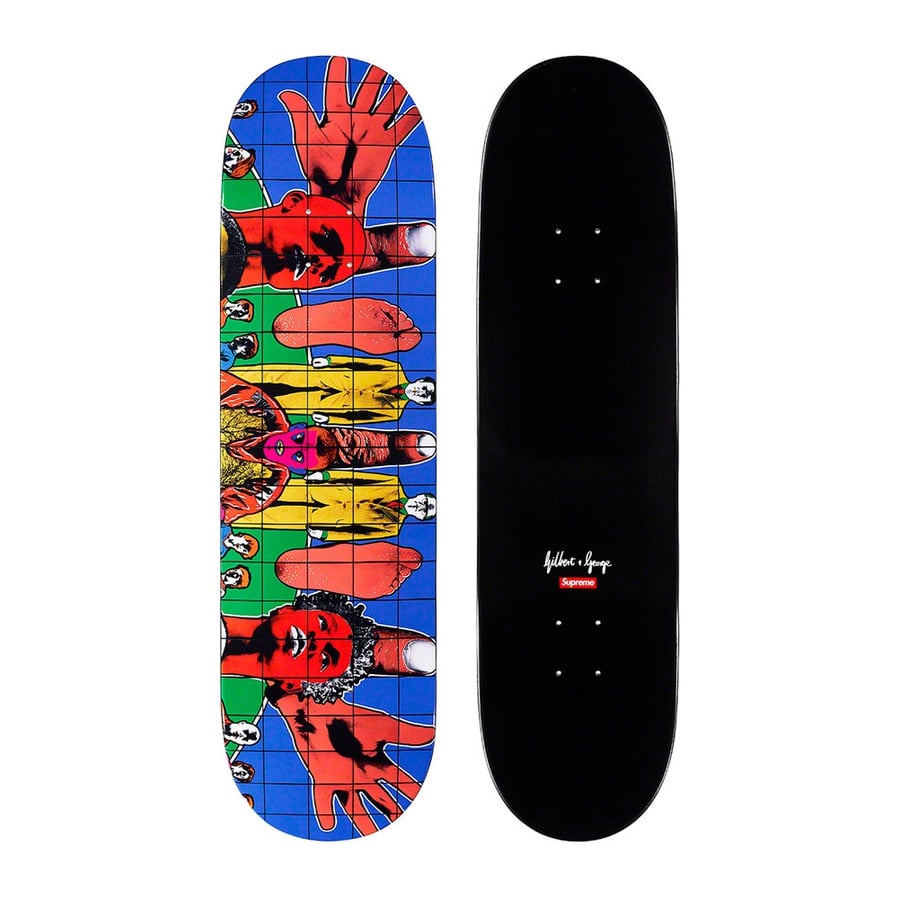 Details on Gilbert & George Supreme DEATH AFTER LIFE Skateboard from spring summer
                                            2019 (Price is $88)