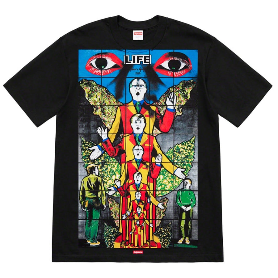 Details on Gilbert & George Supreme LIFE Tee from spring summer 2019 (Price is $48)