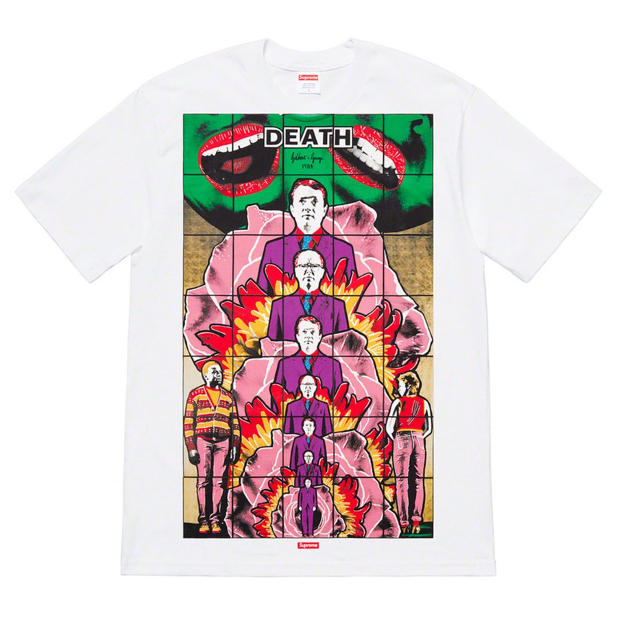 Supreme Gilbert & George Supreme DEATH Tee released during spring summer 19 season