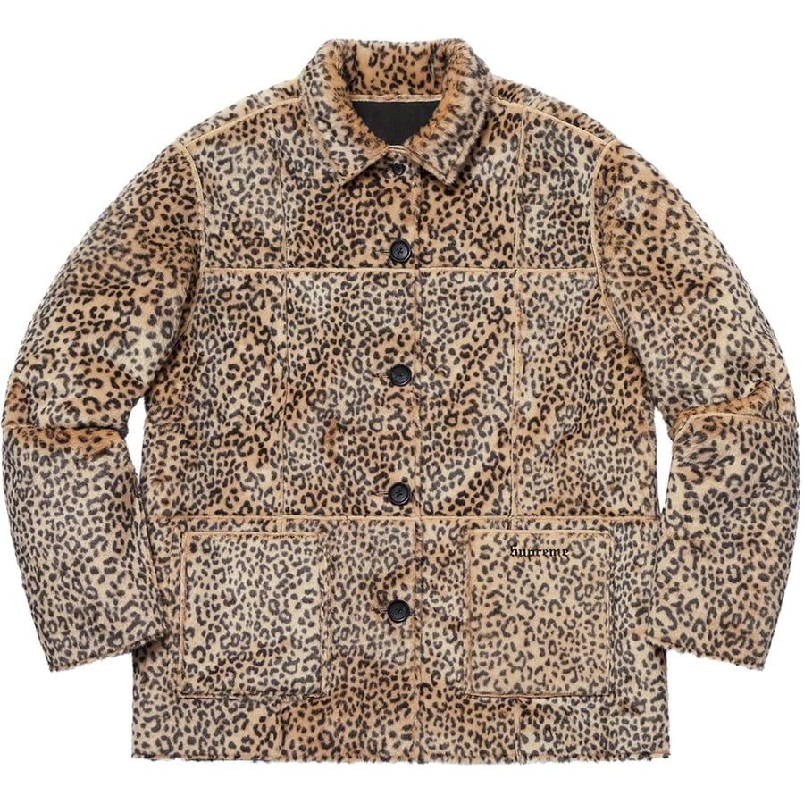 Details on Reversible Faux Suede Leopard Coat Black from spring summer 2019 (Price is $268)