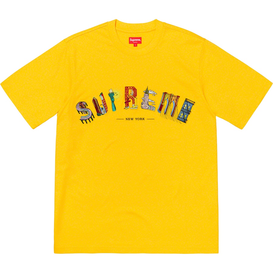 Details on City Arc Tee Yellow from spring summer
                                                    2019 (Price is $98)
