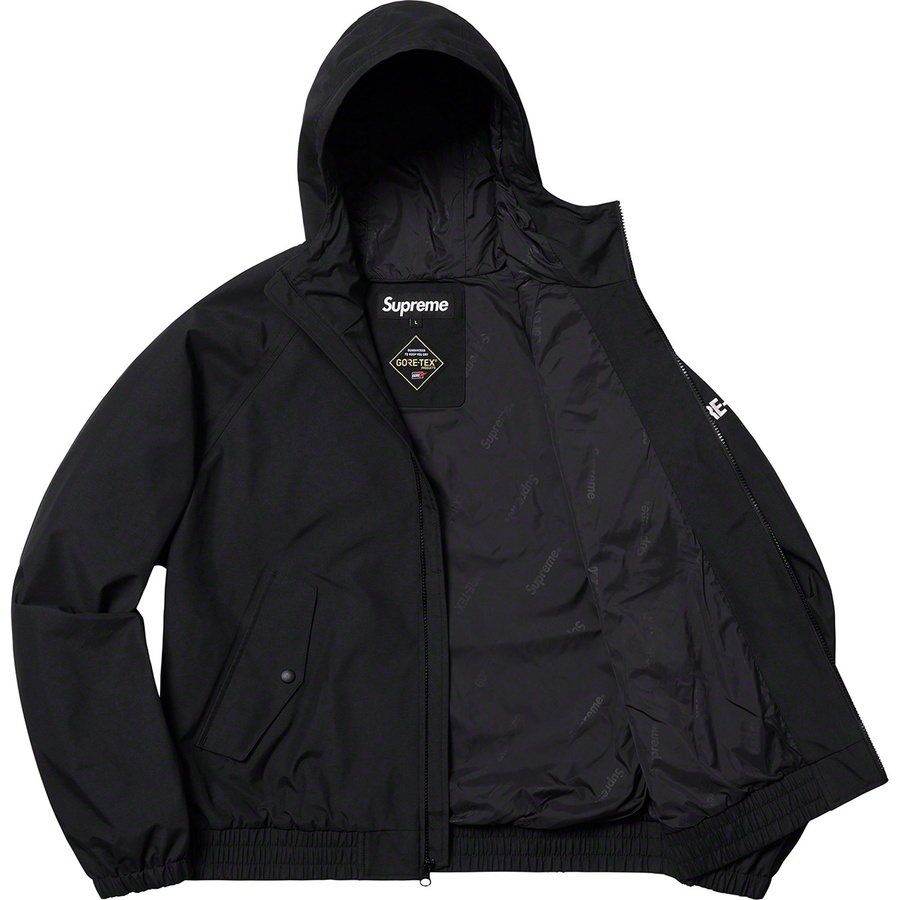 Details on GORE-TEX Hooded Harrington Jacket Black from spring summer
                                                    2019 (Price is $348)