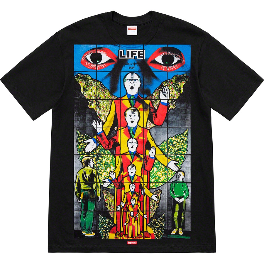 Details on Gilbert & George Supreme LIFE Tee Black from spring summer
                                                    2019 (Price is $48)