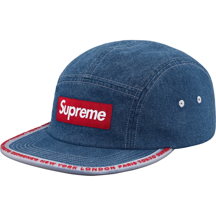 Details on Worldwide Visor Tape Camp Cap Denim from spring summer
                                                    2019 (Price is $48)