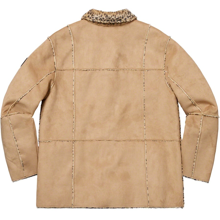 Details on Reversible Faux Suede Leopard Coat Tan from spring summer
                                                    2019 (Price is $268)