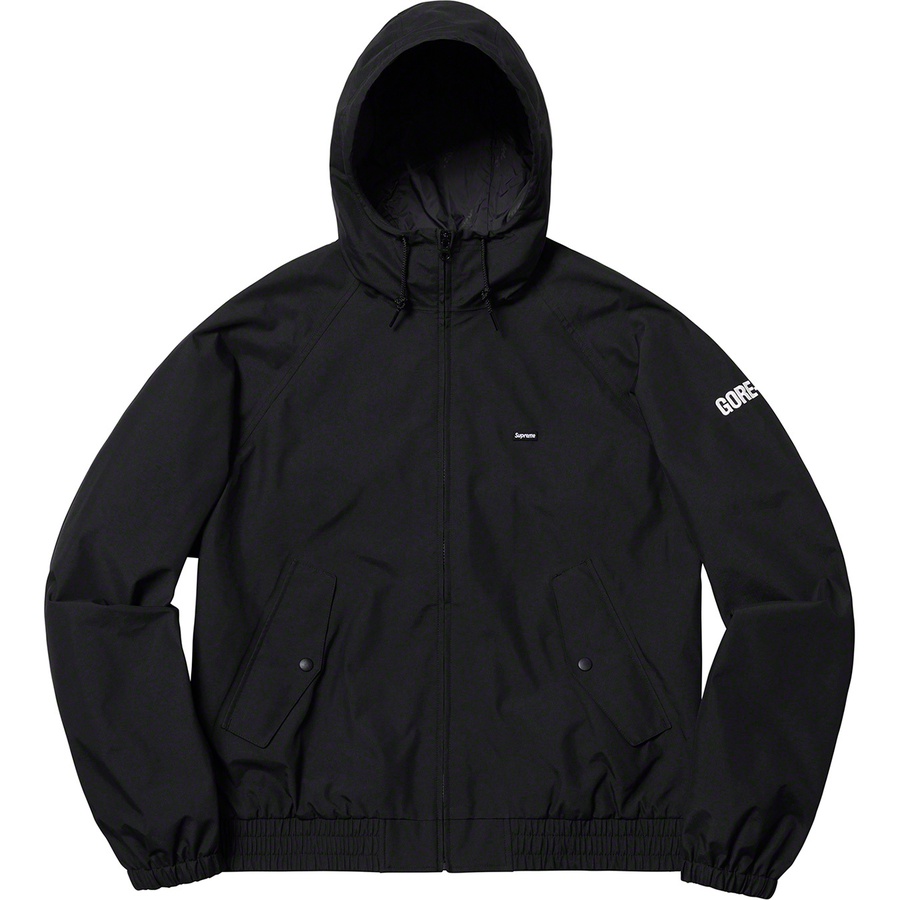 Details on GORE-TEX Hooded Harrington Jacket Black from spring summer
                                                    2019 (Price is $348)