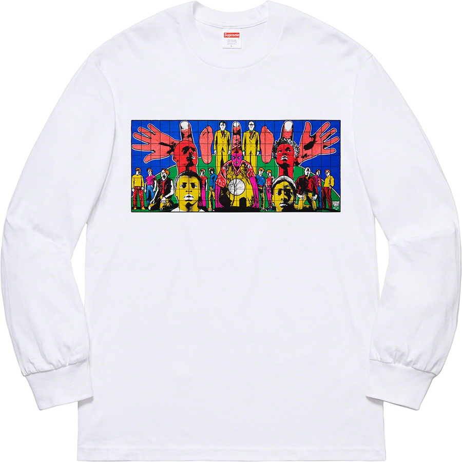 Details on Gilbert & George Supreme DEATH AFTER LIFE L S Tee White from spring summer
                                                    2019 (Price is $58)