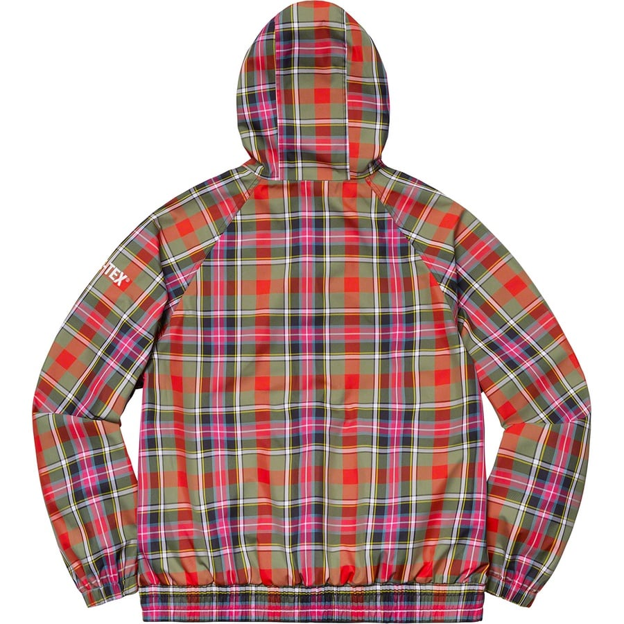 Details on GORE-TEX Hooded Harrington Jacket Olive Plaid from spring summer
                                                    2019 (Price is $348)