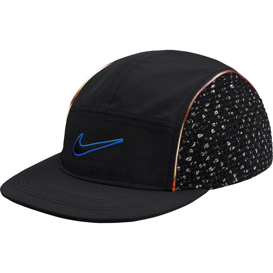 Details on Supreme Nike Bouclé Running Hat Black from spring summer 2019 (Price is $45)