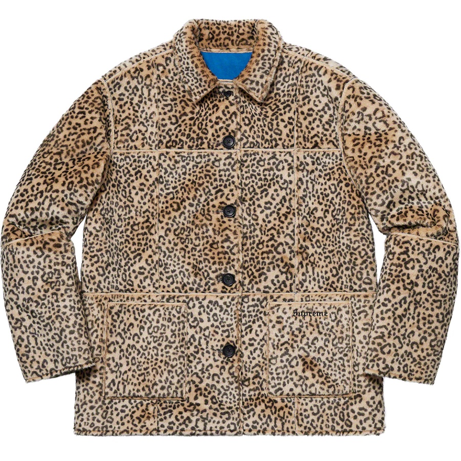 Details on Reversible Faux Suede Leopard Coat Royal from spring summer 2019 (Price is $268)