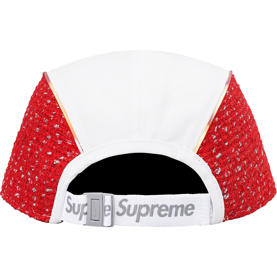 Details on Supreme Nike Bouclé Running Hat White from spring summer
                                                    2019 (Price is $45)