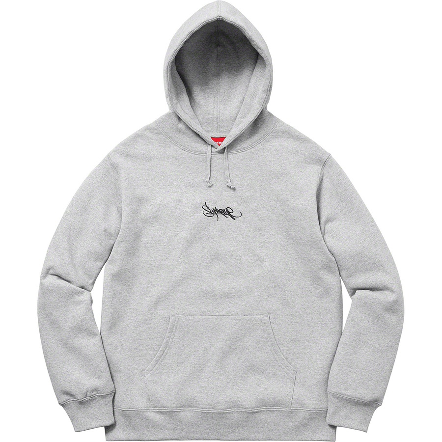 Details on Tag Logo Hooded Sweatshirt Heather Grey from spring summer 2019 (Price is $148)