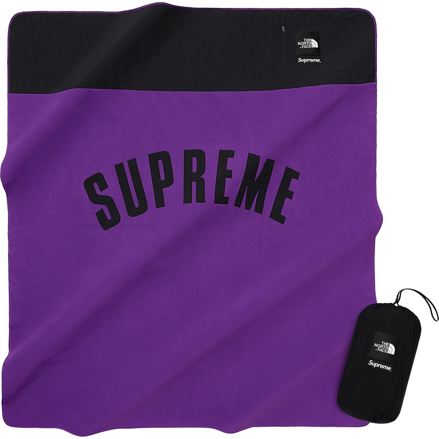 Details on Supreme The North Face Arc Logo Denali Fleece Blanket Purple from spring summer
                                                    2019 (Price is $148)