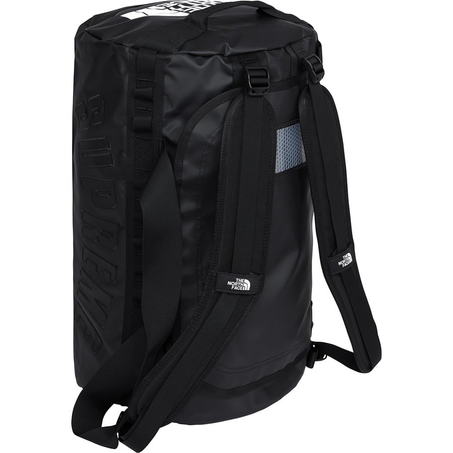 Details on Supreme The North Face Arc Logo Small Base Camp Duffle Bag Black from spring summer
                                                    2019 (Price is $168)