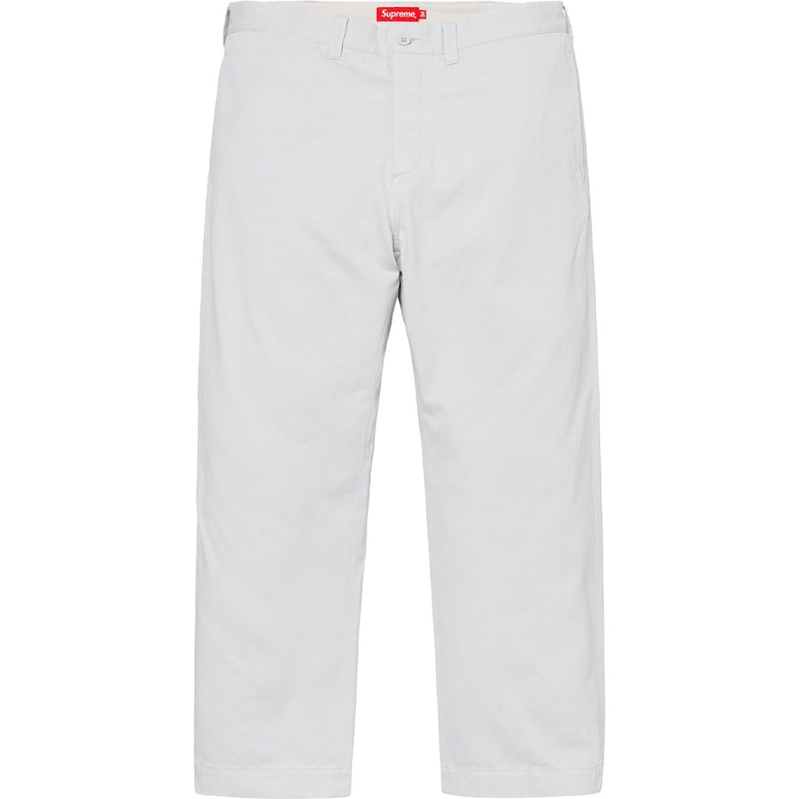 Details on Arc Logo Chino Pant Grey from spring summer 2019 (Price is $148)