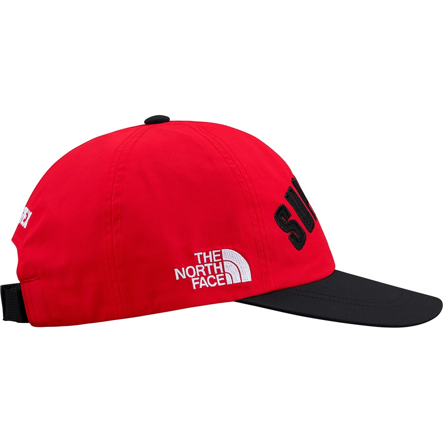 Details on Supreme The North Face Arc Logo 6-Panel Red from spring summer
                                                    2019 (Price is $48)