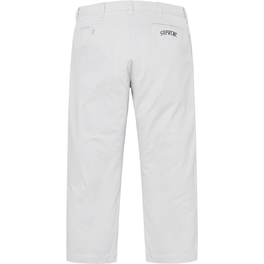 Details on Arc Logo Chino Pant Grey from spring summer
                                                    2019 (Price is $148)
