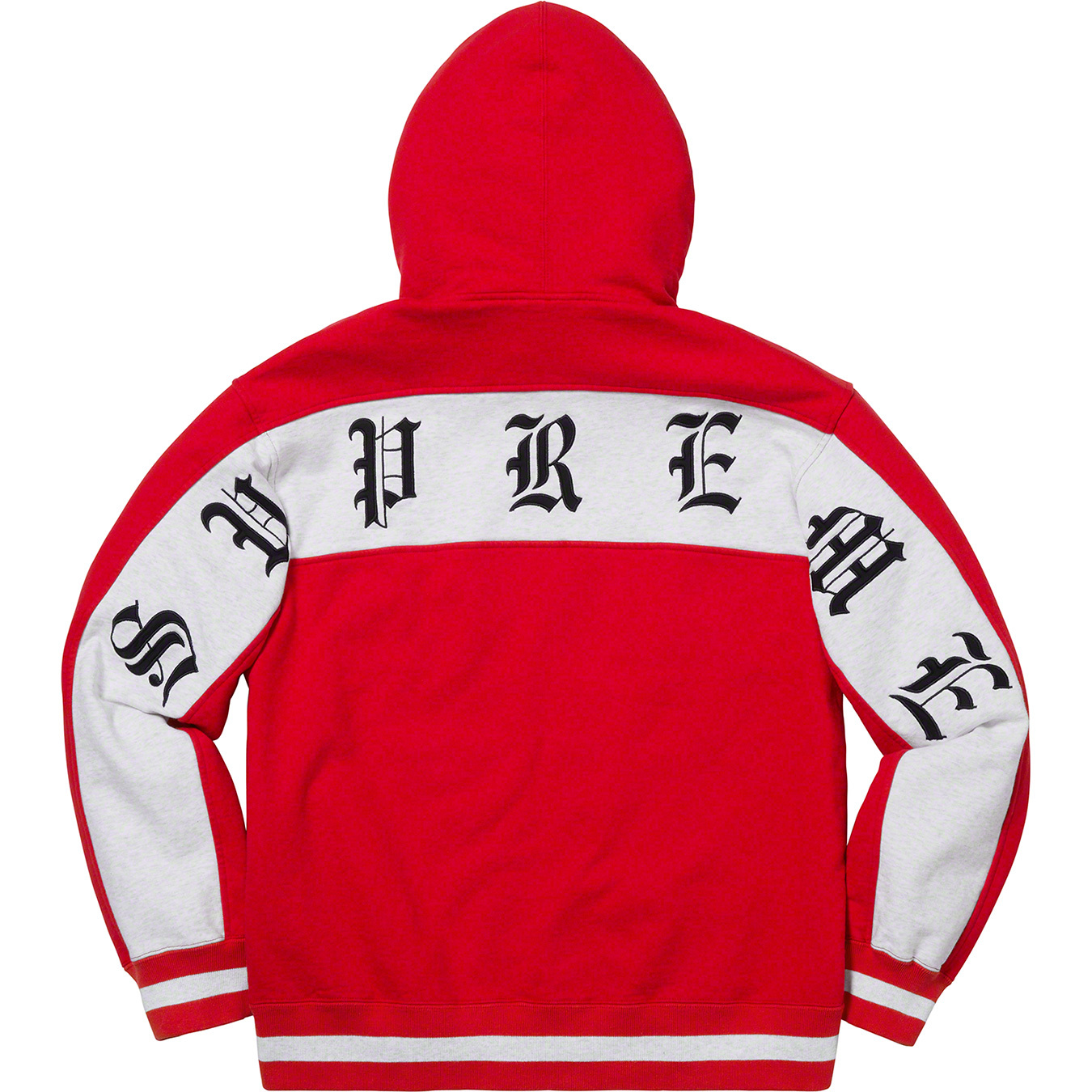 supreme old English zip up