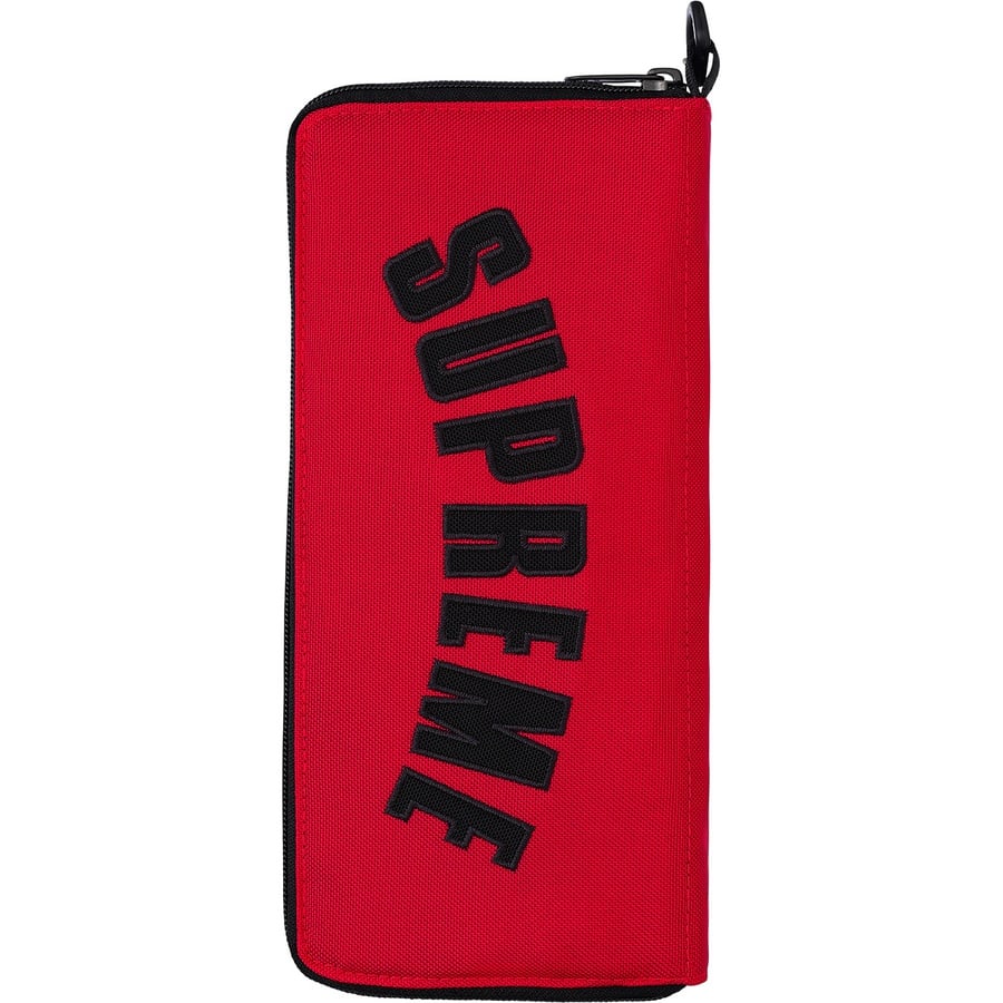 Details on Supreme The North Face Arc Logo Organizer Red from spring summer
                                                    2019 (Price is $48)