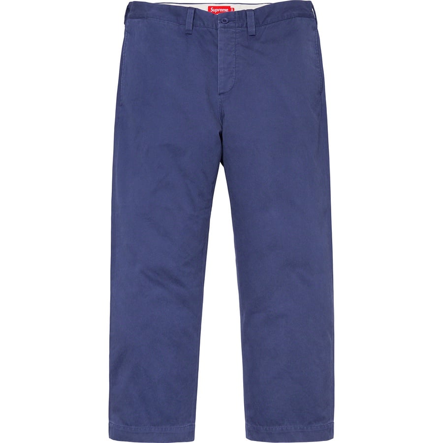 Details on Arc Logo Chino Pant Light Navy from spring summer
                                                    2019 (Price is $148)